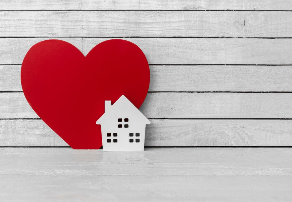 Heart with House